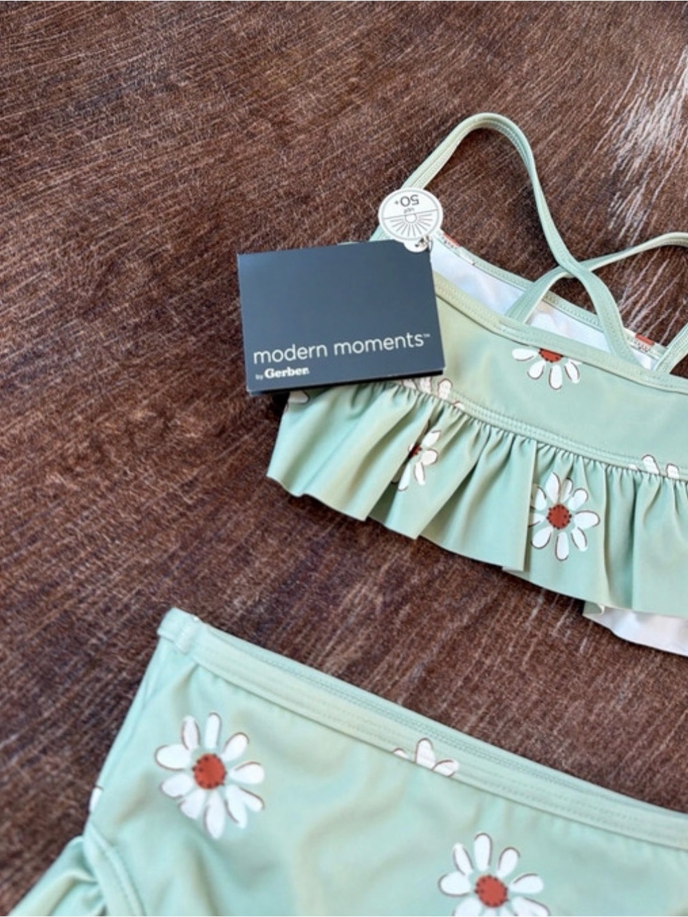 Daisy Ruffle Two-Piece Swimsuit size 2t - Picture 6 of 6